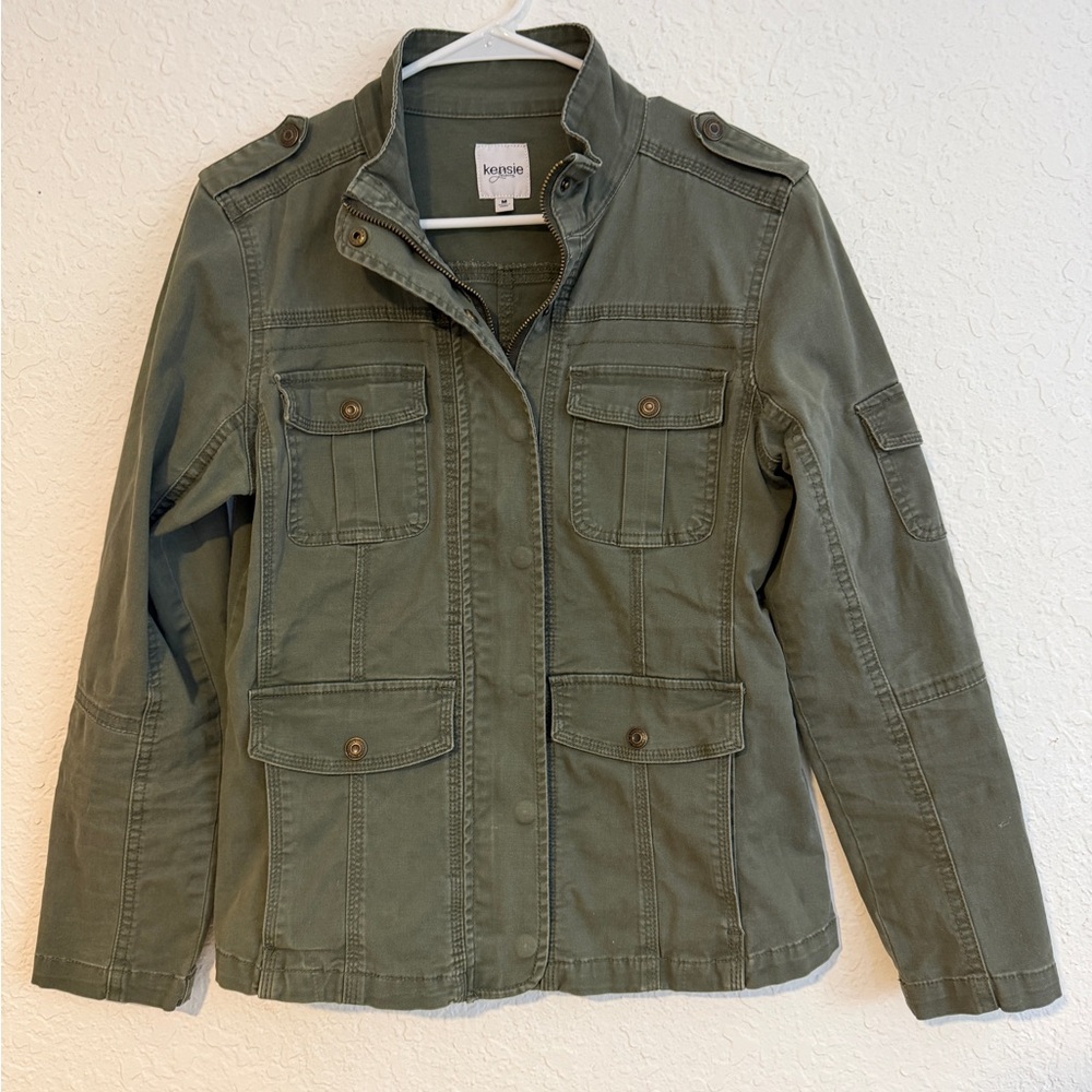 Kensie Olive Utility Jacket